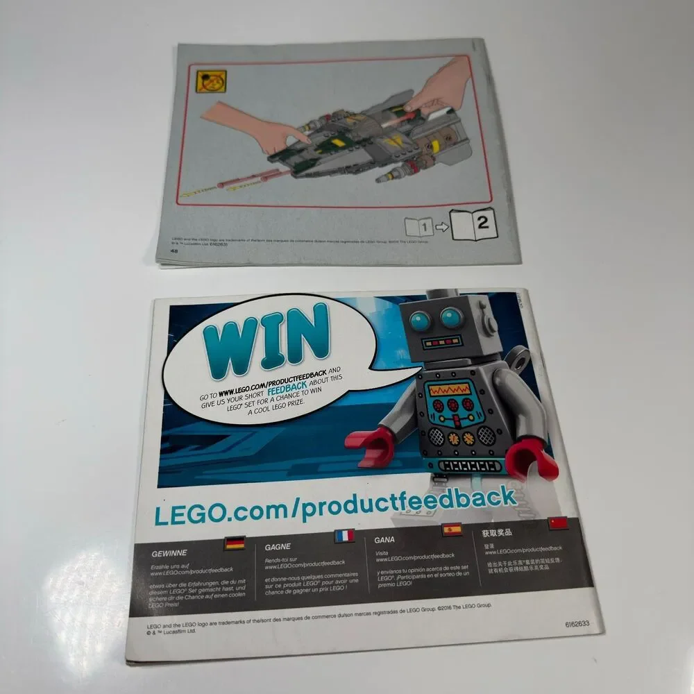LEGO Star Wars 75150 Instructions Manual Book 1 & 2 ONLY TIE Advanced A-Wing Set